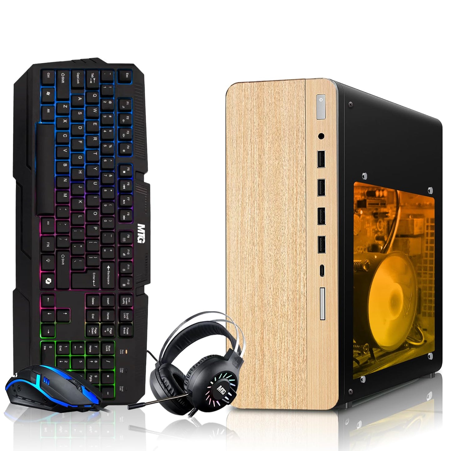 TechMagnet HP Premium Gaming Desktop (RX 550) renewed, product overview photo