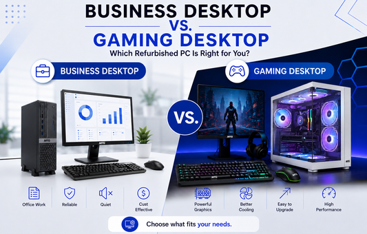 Business Desktop vs. Gaming Desktop: Which Refurbished PC Is Right for You?