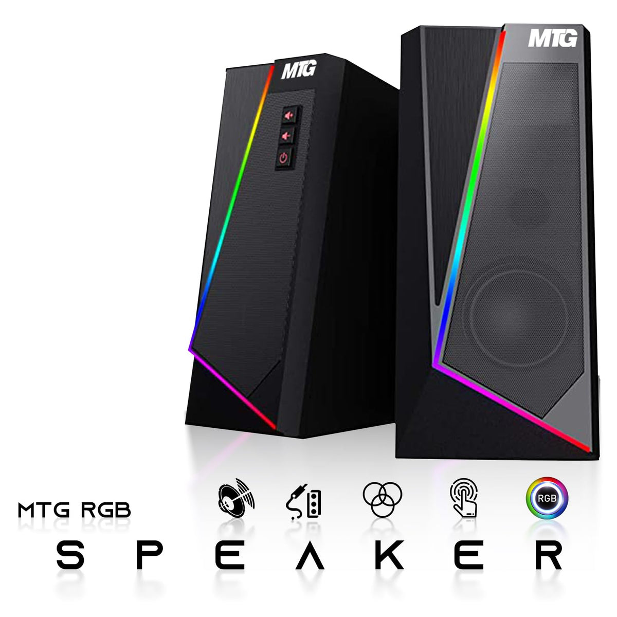 TechMagnet Zeus Pro 4 Gaming PC - Intel I7 6th Gen, 8GB RAM, RGB Speaker Kit (Win 11 Renewed)