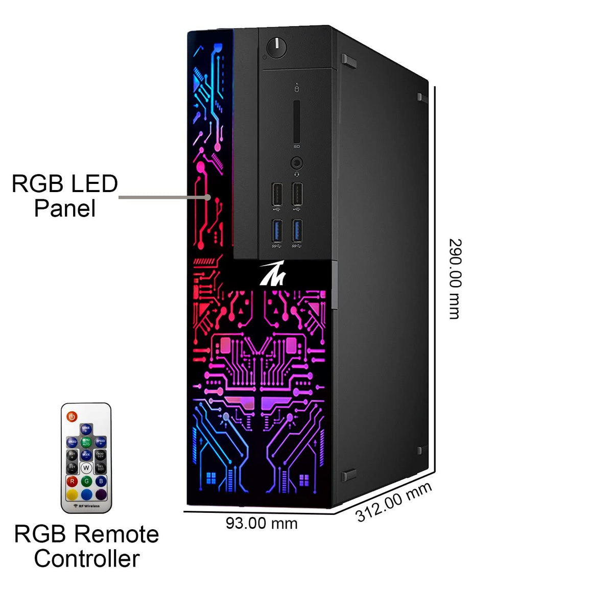 TechMagnet Siwa 6 Gaming PC, Intel Core i3 & i5 6th Gen, 16GB RAM, 4 in 1 Gaming Kit, USB WiFi + BT (Win 11 Renewed)