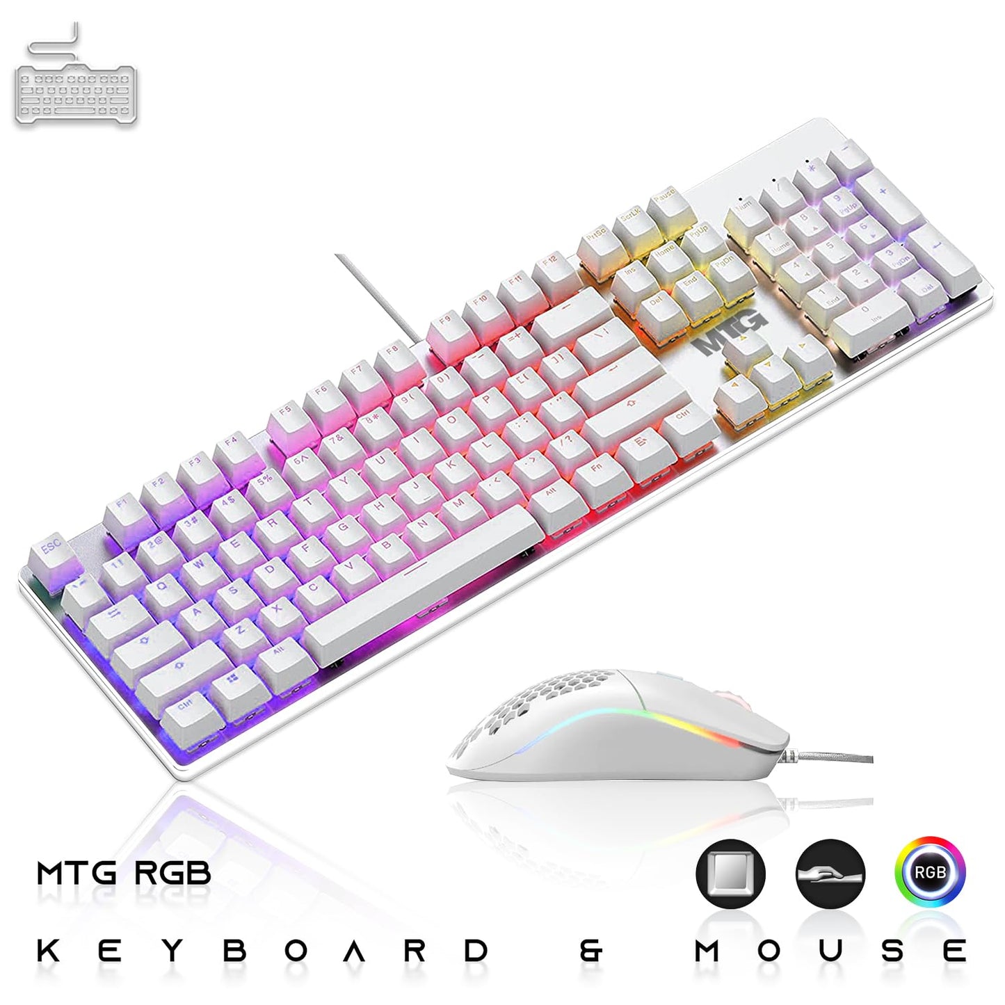 4-in-1 RGB gaming kit mouse and headset included with Khuno Gaming Desktop bundle