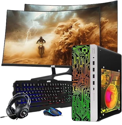RGB keyboard and mouse product cutout, HP Gaming PC Desktop accessory