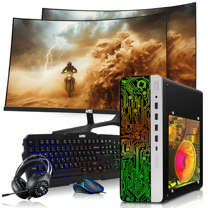 RGB gaming keyboard and mouse included with HP Gaming PC Desktop bundle