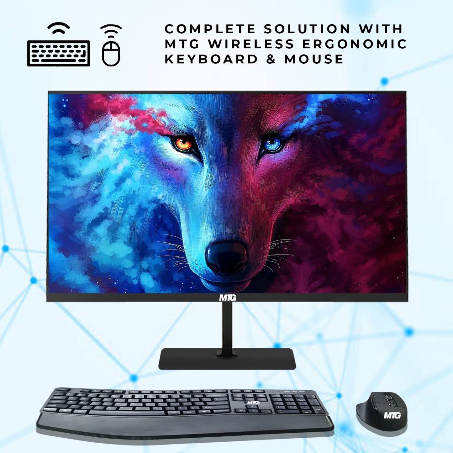 TechMagnet Cheetah 4 All-in-One Desktop Computer, screen display view