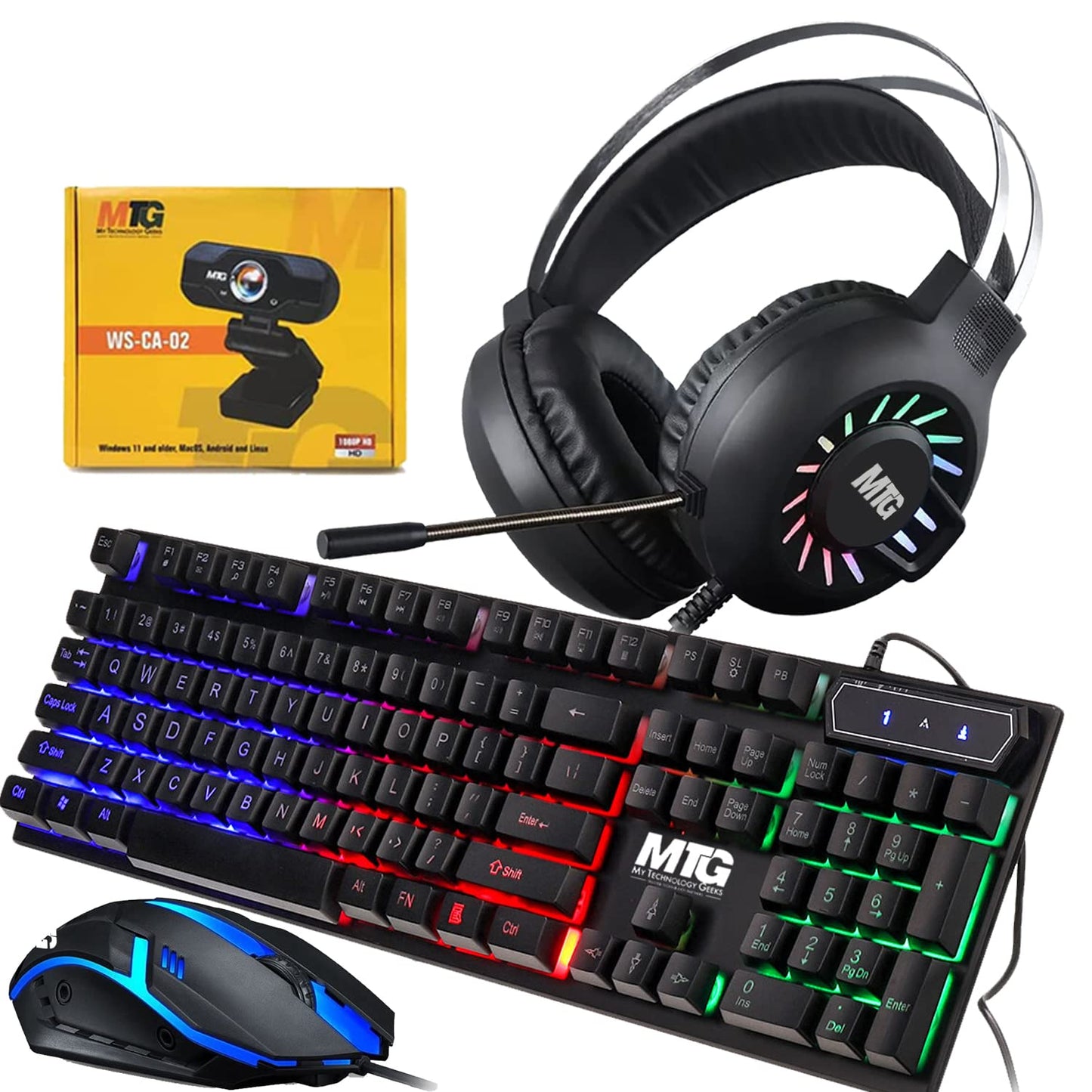 MTG gaming mouse RGB lighting modes demonstration