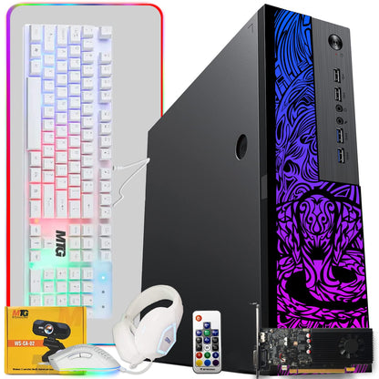 TechMagnet Cobra Gaming PC, Intel Core i5 12th Gen, 16GB RAM, GTX 1650 Graphics, 4 in 1 Gaming Kit, Webcam (Win 11 Renewed)