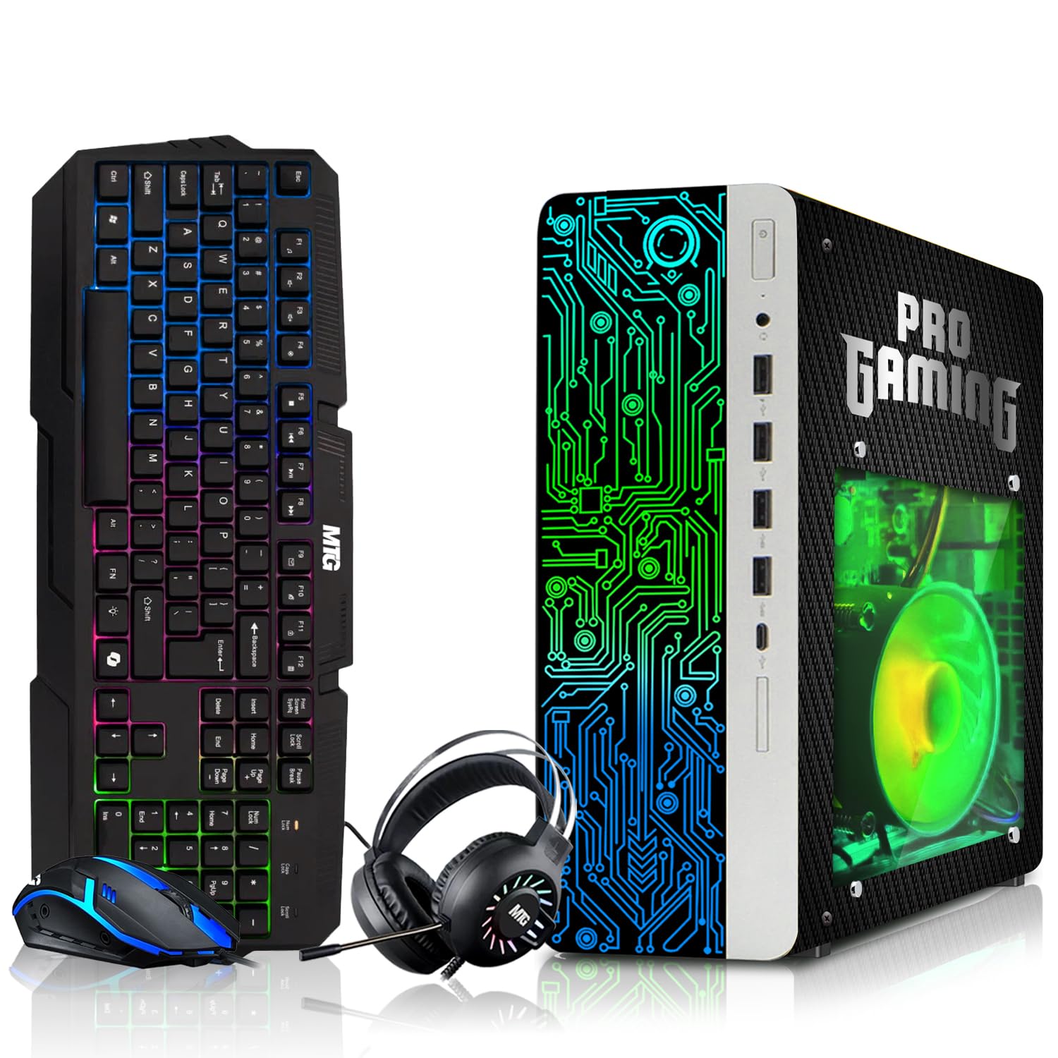 RGB headphone included with TechMagnet HP G4 Gaming Desktop bundle