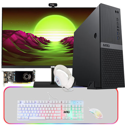 Aurora Gaming Desktop Computer bundled with a monitor