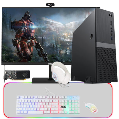 TechMagnet Heera Gaming PC, Intel Core i5 8th Gen, 16GB RAM, GTX 1650 Graphics, 4 in 1 Gaming Kit, Webcam, USB WiFi + BT (Win 11 Renewed)