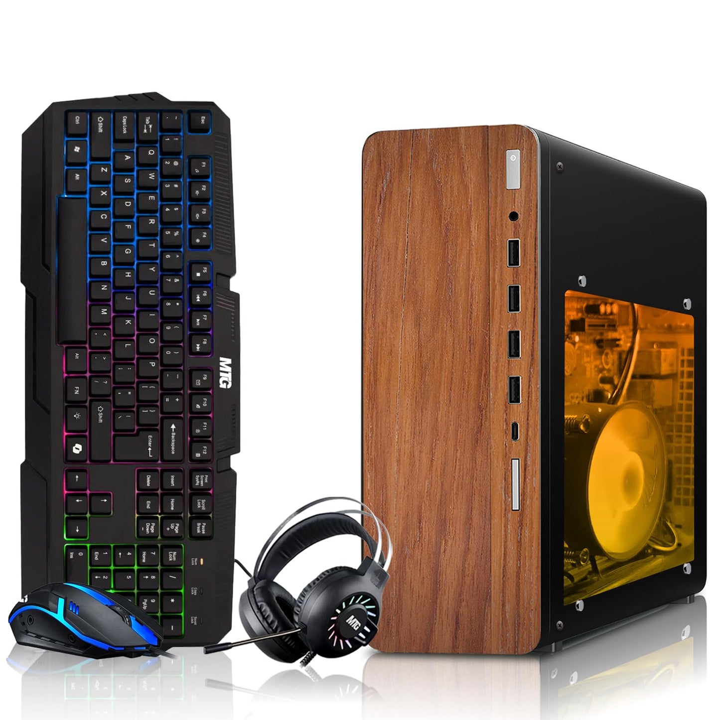 TechMagnet HP Premium Gaming Desktop (GT 1030) renewed, product overview photo