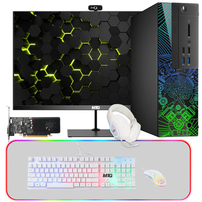 TechMagnet Lumos 8 Gaming PC, Intel Core i7 & i5 8th Gen, 16GB RAM, GTX 1650 Graphics, 4 in 1 Gaming Kit, USB WiFi + BT (Win 11 Renewed)