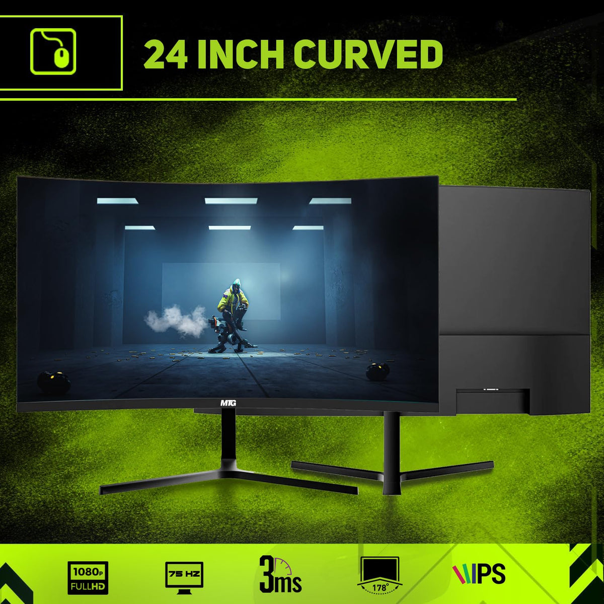 TechMagnet Heera Gaming PC, Intel Core i5 8th Gen, 16GB RAM, GTX 1650 Graphics, RGB KBM & Headphone, Webcam, USB WiFi + BT (Win 11 Renewed)