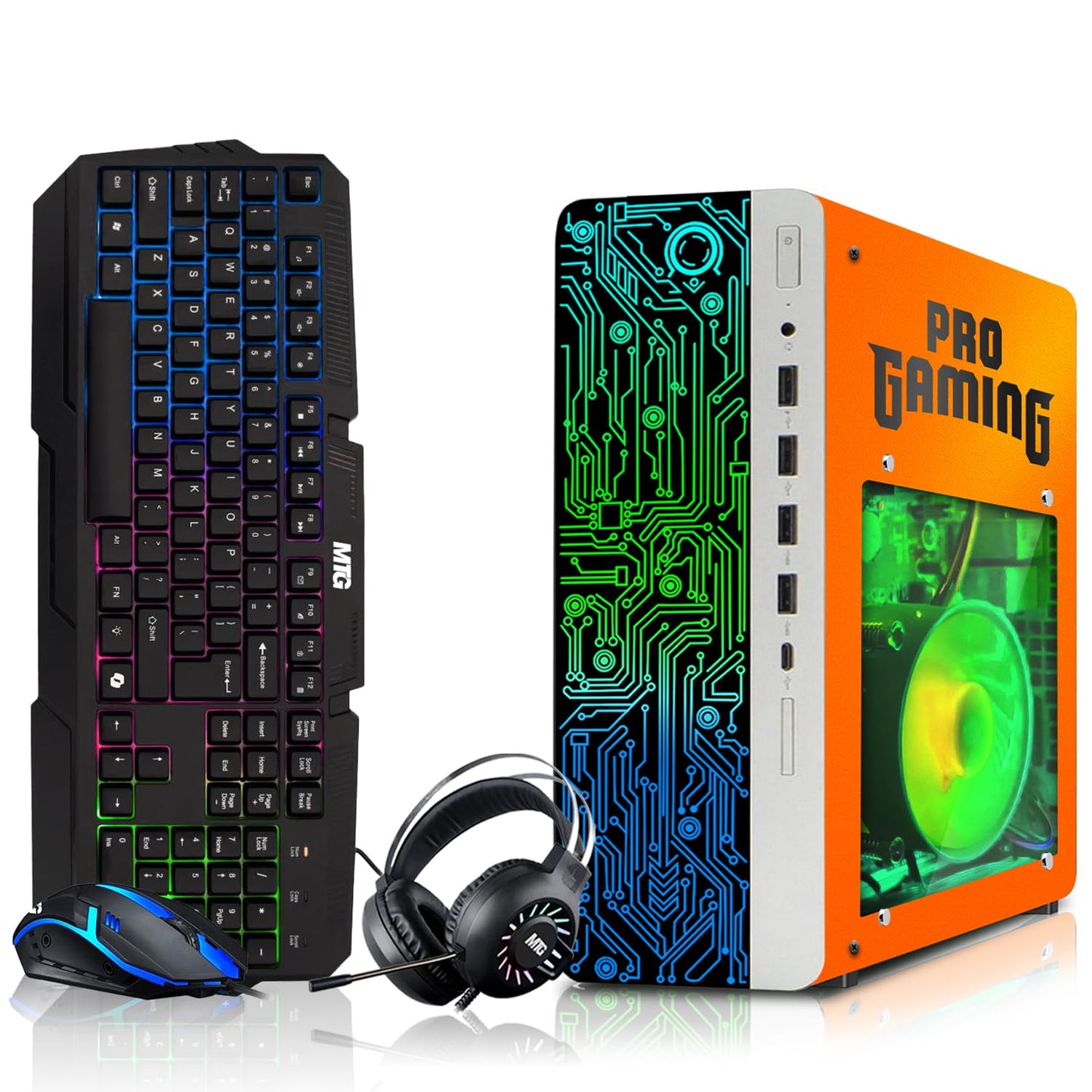 TechMagnet HP G4 Gaming PC - Intel i5, GT 730, 16GB (Win 11 Renewed)