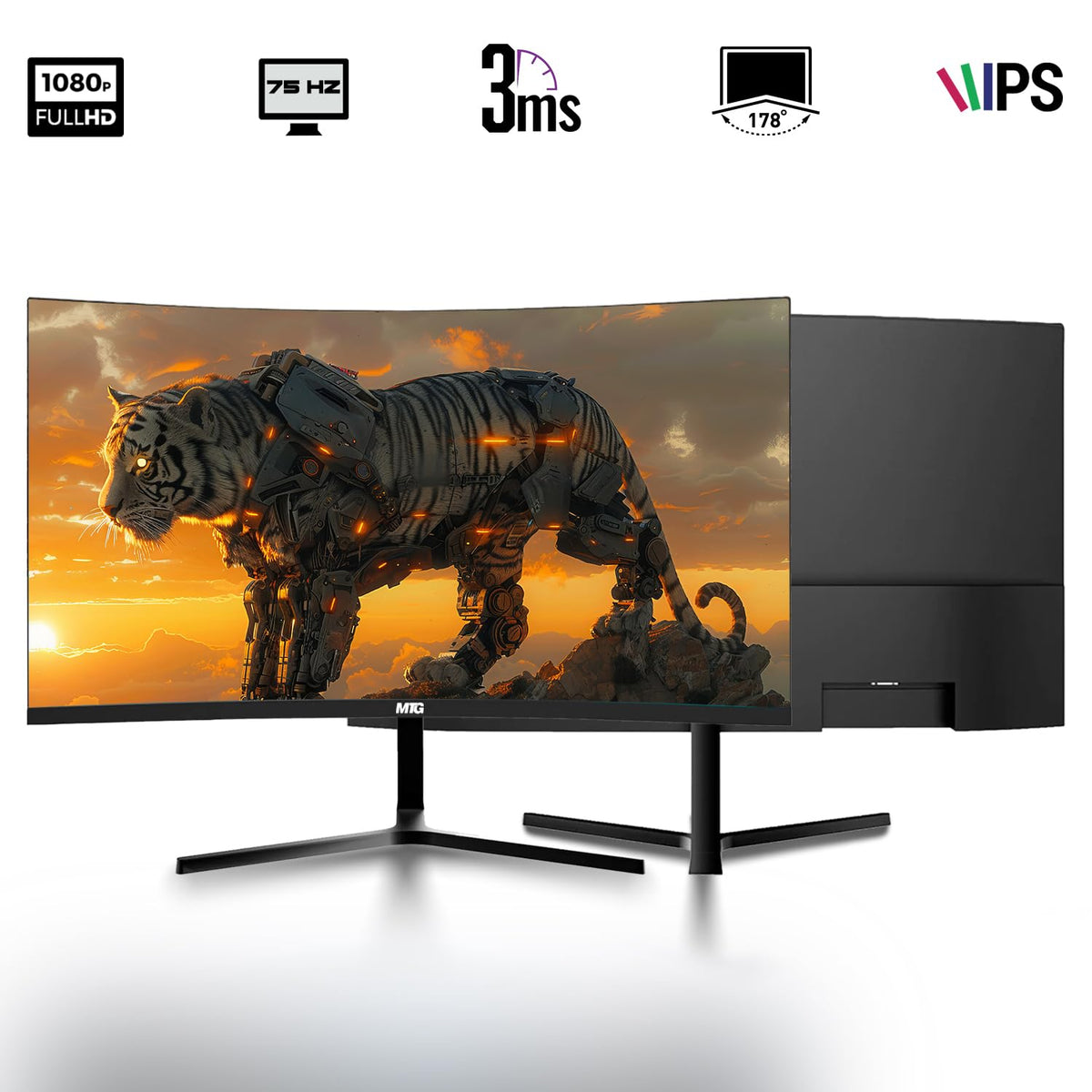 TechMagnet Zeus Pro 6 Gaming PC - Intel I7 6th Gen, 8GB RAM, RGB Soundbar Kit (Win 11 Renewed) - V2