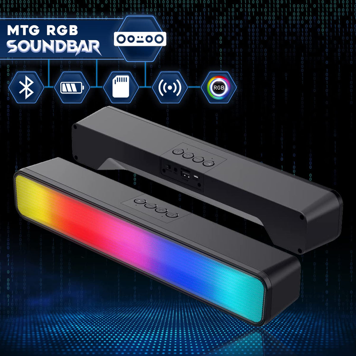 TechMagnet Lumos 8 Gaming PC, Intel Core i7 8th Gen, 16GB RAM, GTX 1650 Graphics, RGB Soundbar & Headphone Kit, USB WiFi + BT (Win 11 Renewed)