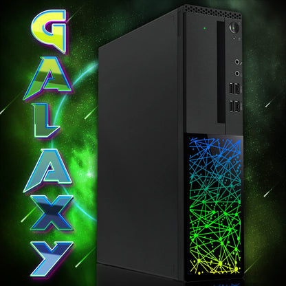 TechMagnet Galaxy Gaming PC, Intel Core i5 8th Gen, 16GB RAM, RGB KBM & Speaker, Webcam, USB WiFi + BT (Win 11 Renewed)