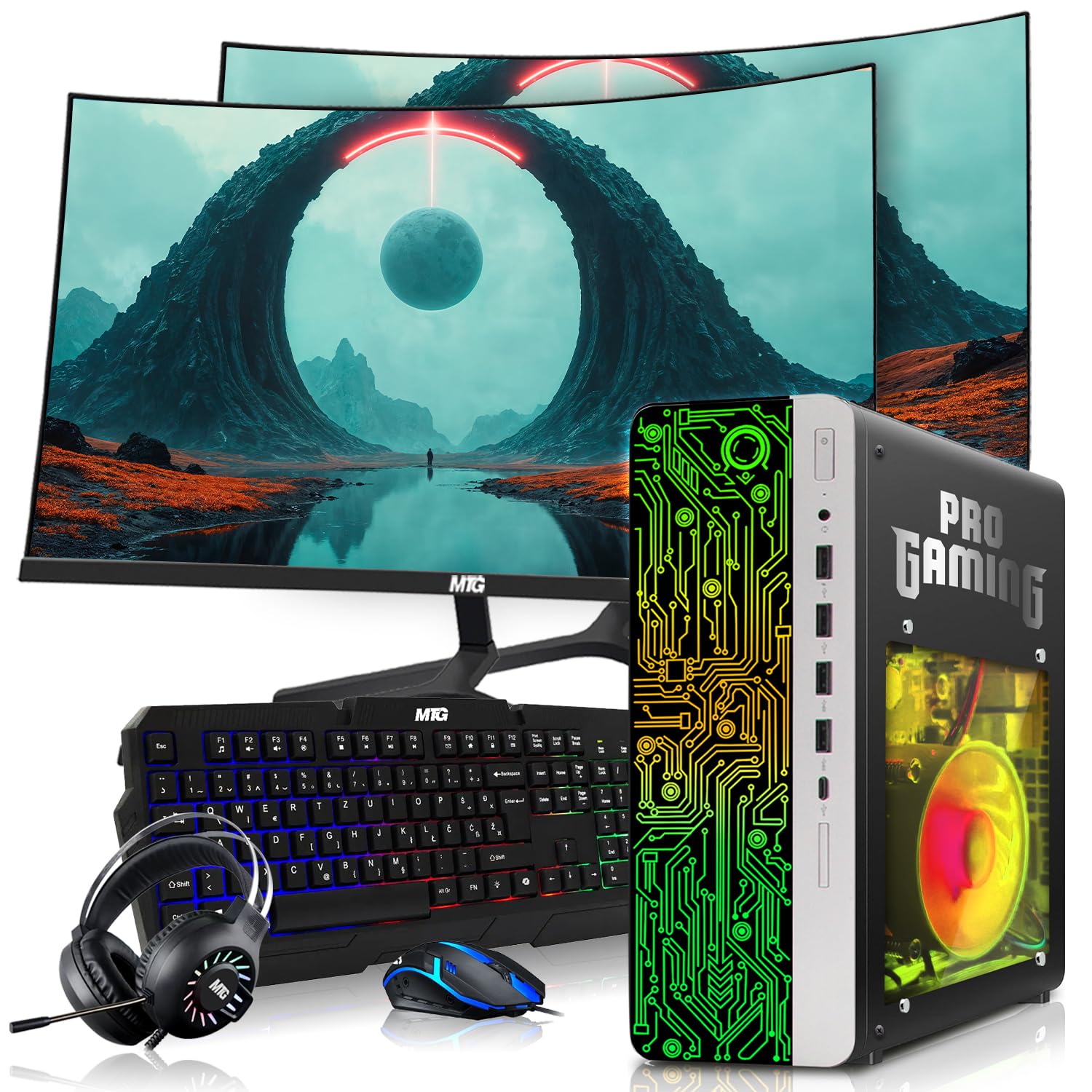 RGB keyboard and mouse included with TechMagnet HP G4 Gaming Desktop bundle