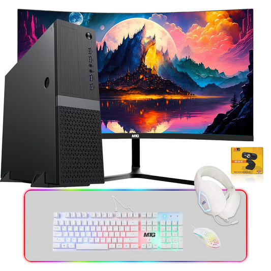 TechMagnet Heera Gaming PC, Intel Core i5 8th Gen, 16GB RAM, GTX 1650 Graphics, 4 in 1 Gaming Kit, Webcam, USB WiFi + BT (Win 11 Renewed)