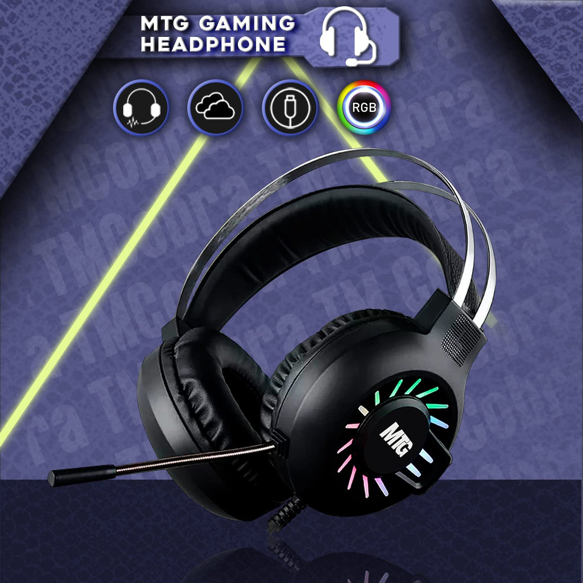 TechMagnet Cobra Gaming PC, Intel Core i5 12th Gen, 16GB RAM, GTX 1650 Graphics, RGB Soundbar & Headphone Kit, Webcam (Win 11 Renewed)