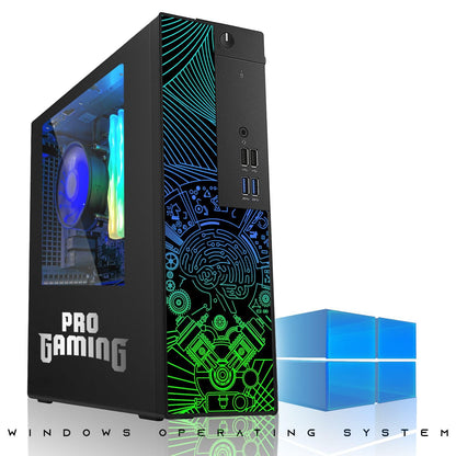 TechMagnet Desktop Computer PC, Intel Core i5 8th Gen, GTX 1650 Graphics, RGB KBM & Headphone, USB WiFi + BT (Win 11 Renewed)