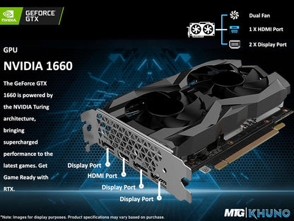 TechMagnet HP G3 Christmas Special Gaming PC, 16GB RAM, RGB Speaker Kit, USB WiFi + BT (Win 11 Renewed)