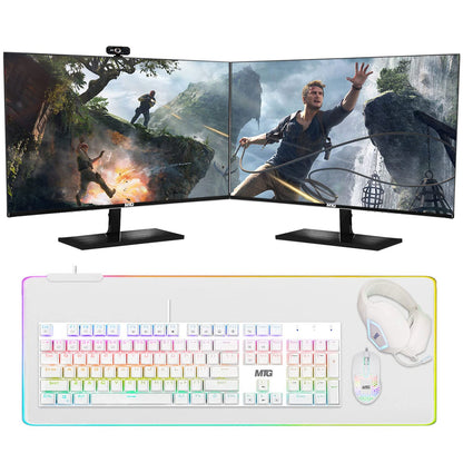 TechMagnet Cheetah 6 All-in-One Desktop Computer dual-monitor setup, second display