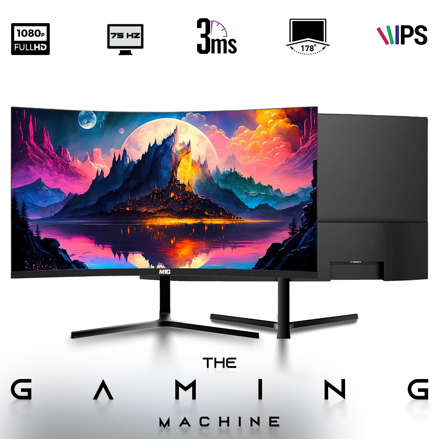 TechMagnet Cobra Gaming PC Desktop, angled view showing wrap-edition RGB chassis
