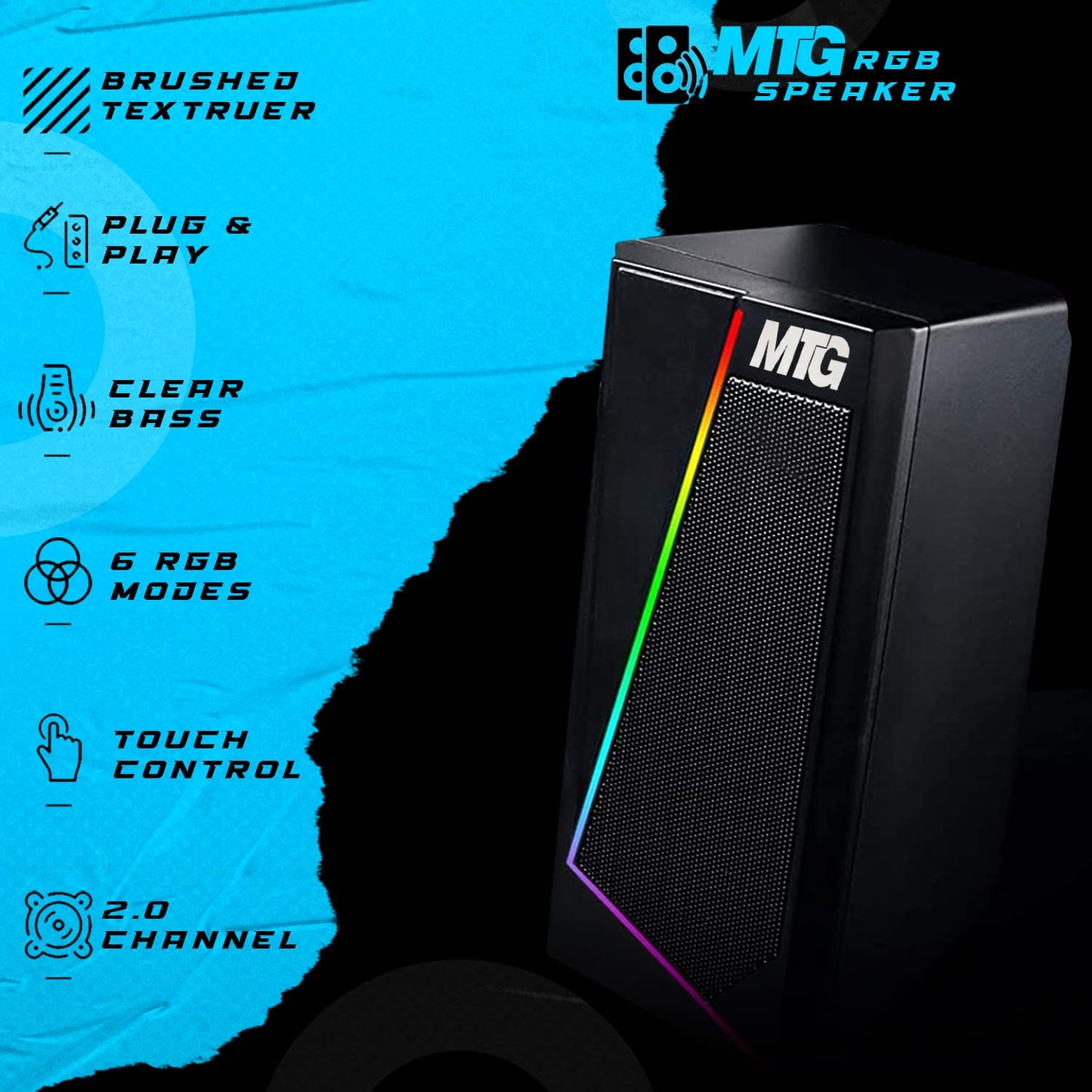 MTG RGB Backlit Keyboard and Mouse Combo cable and connector details