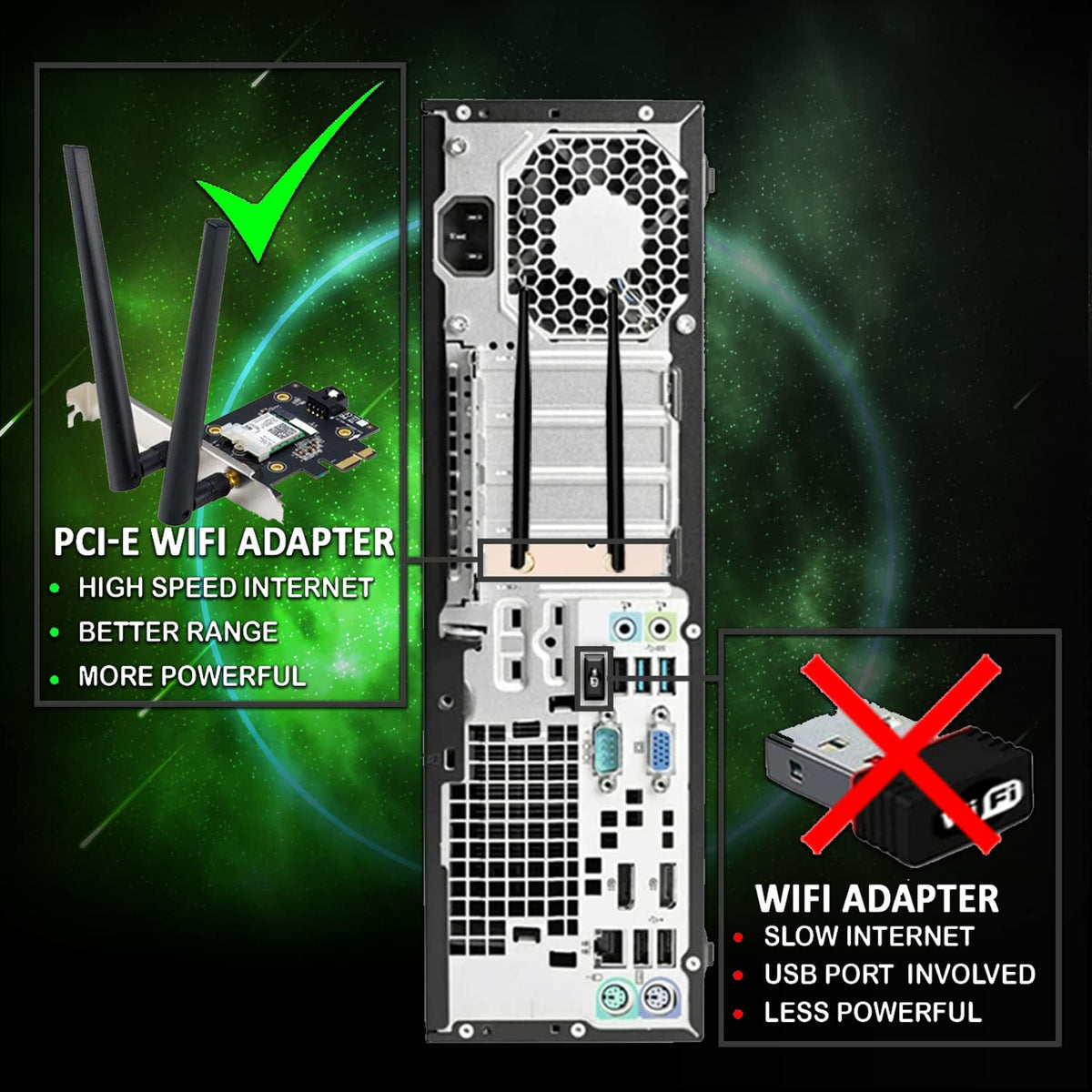 TechMagnet Galaxy Gaming PC, Intel Core i5 8th Gen, 16GB RAM, RGB KBM & Speaker, Webcam, USB WiFi + BT (Win 11 Renewed)