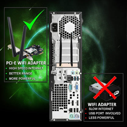 TechMagnet Galaxy Gaming PC, Intel Core i5 8th Gen, 16GB RAM, RGB KBM & Speaker, Webcam, USB WiFi + BT (Win 11 Renewed)