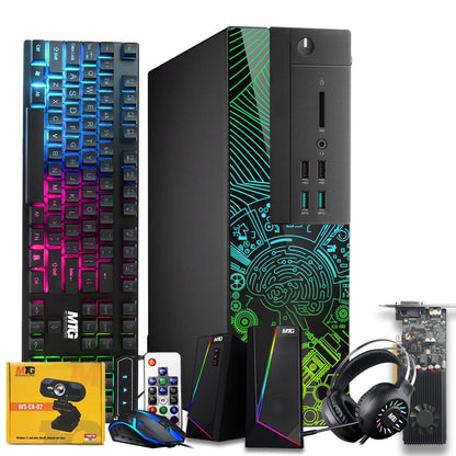 TechMagnet Lumos 8 Gaming PC, Intel Core i7 8th Gen, 8GB RAM, GTX 1650 Graphics, RGB Speaker & Headphone Kit, USB WiFi + BT (Win 11 Renewed)