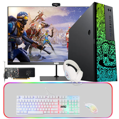 TechMagnet Cobra Gaming PC, Intel Core i5 12th Gen, 16GB RAM, GTX 1650 Graphics, 4 in 1 Gaming Kit, Webcam (Win 11 Renewed)