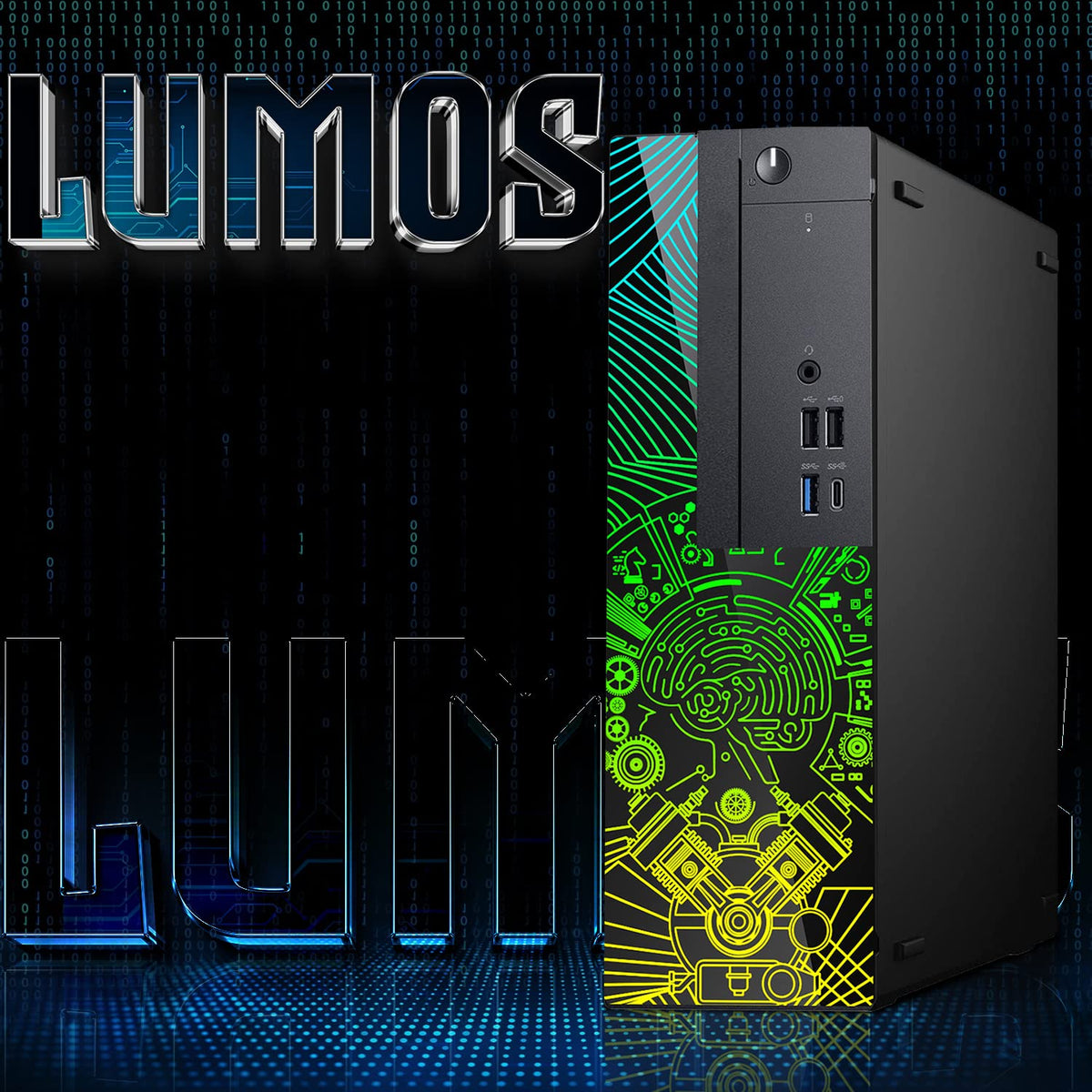 TechMagnet Lumos 8 Gaming PC, Intel Core i5 8th Gen, 16GB RAM, GTX 1650 Graphics, RGB Speaker & Headphone Kit, USB WiFi + BT (Win 11 Renewed) - V2