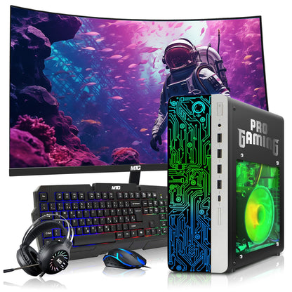 TechMagnet HP G4 Gaming Desktop (Intel i5), side view