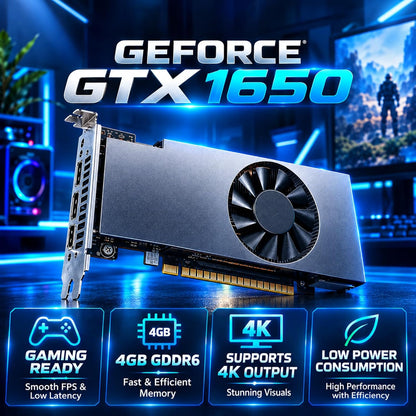 TechMagnet Zeus Pro 6 Gaming PC - Intel I7 6th Gen, 8GB RAM, RGB Soundbar Kit (Win 11 Renewed) - V2