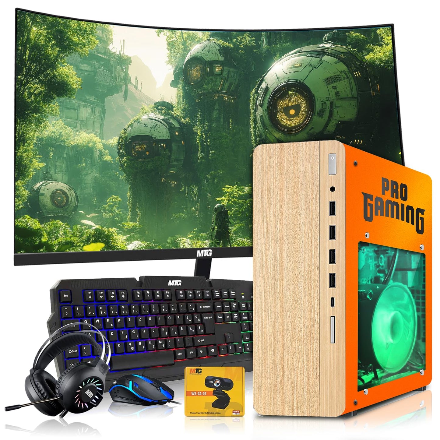 1080p webcam included with TechMagnet HP Phoenix Gaming Desktop bundle
