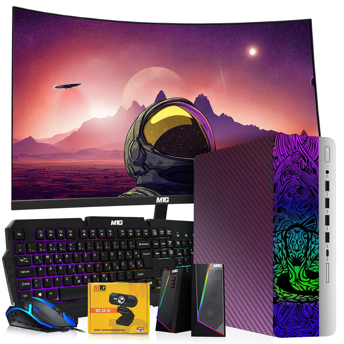 TechMagnet Cobra Gaming PC Desktop RGB lighting close-up