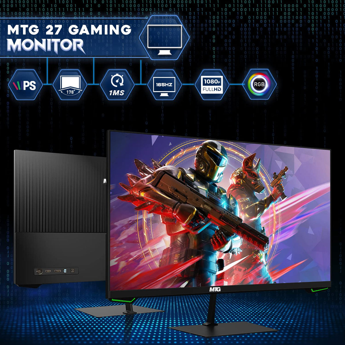 TechMagnet Lumos 8 Gaming PC, Intel Core i7 & i5 8th Gen, 16GB RAM, GTX 1650 Graphics, RGB Speaker & Headphone Kit, USB WiFi + BT (Win 11 Renewed)