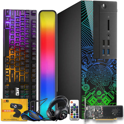 TechMagnet Lumos 8 Gaming PC, Intel Core i7 8th Gen, 8GB RAM, GTX 1650 Graphics, RGB Soundbar & Headphone Kit, USB WiFi + BT (Win 11 Renewed)