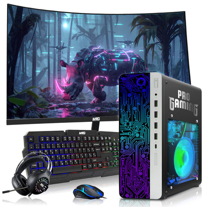 TechMagnet HP G4 Gaming Desktop rear ports and connectivity view