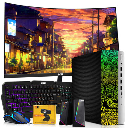 TechMagnet Cobra Gaming PC Desktop internal hardware and GT 1030 graphics card
