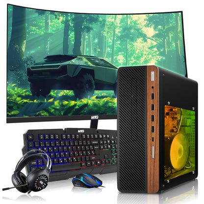 TechMagnet HP Premium Gaming Desktop (GT 1030) RGB lighting close-up