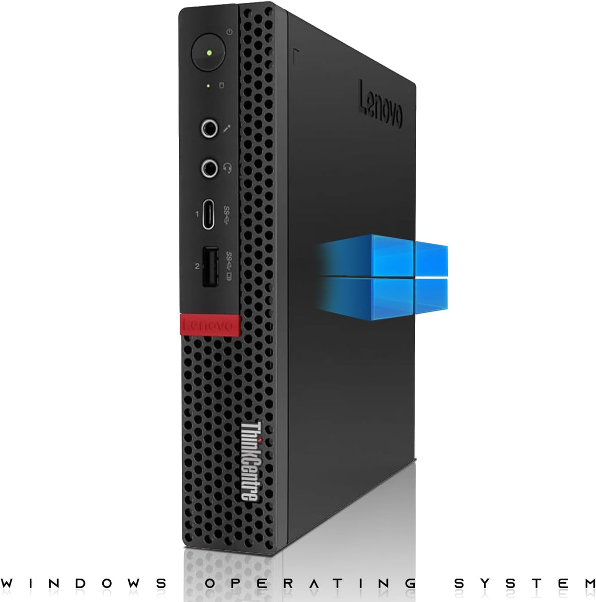 Lenovo Tiny M Series Mini Desktop PC rear ports and connectivity view