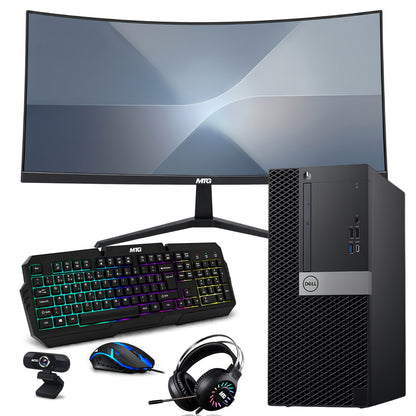 Dell 7060 Gaming PC - Intel Core i7, 16GB RAM, 1TB SSD, RGB Bundle (Win 11 Renewed)