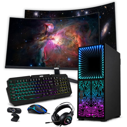 TechMagnet Horizon+ Gaming PC - Intel Core i7, 16GB RAM, 1TB SSD, Infinity Panel RGB Bundle (Win 11 Renewed)