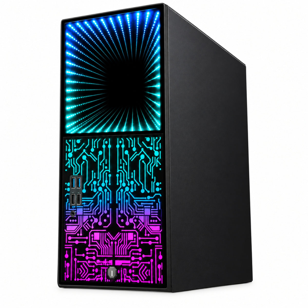 TechMagnet Horizon+ Gaming PC - Intel Core i7, 16GB RAM, 1TB SSD, Infinity Panel RGB Bundle (Win 11 Renewed)