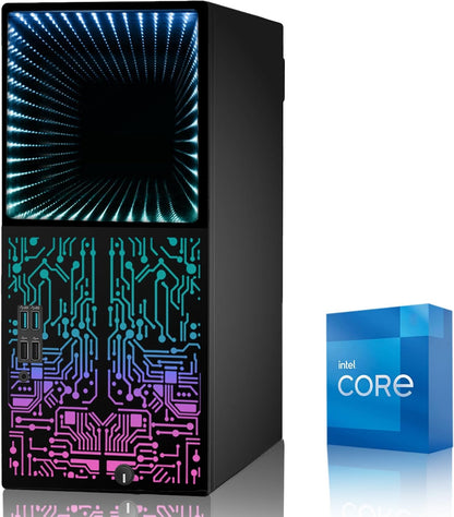 TechMagnet Horizon+ Gaming PC - Intel Core i7, 16GB RAM, 1TB SSD, Infinity Panel RGB Bundle (Win 11 Renewed)