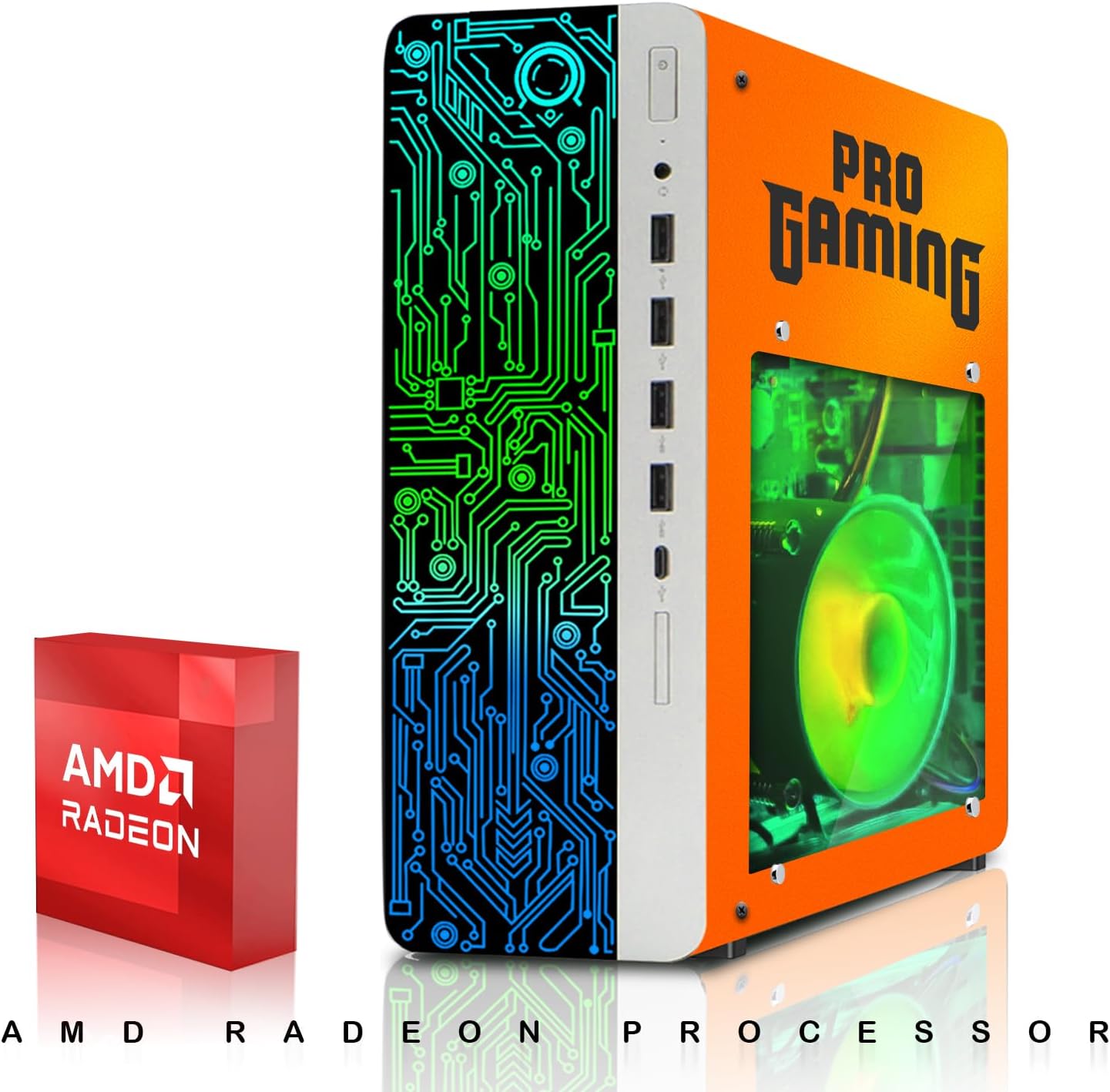 TechMagnet HP Phoenix Gaming Desktop graphics options, GT 1030 and RX 550